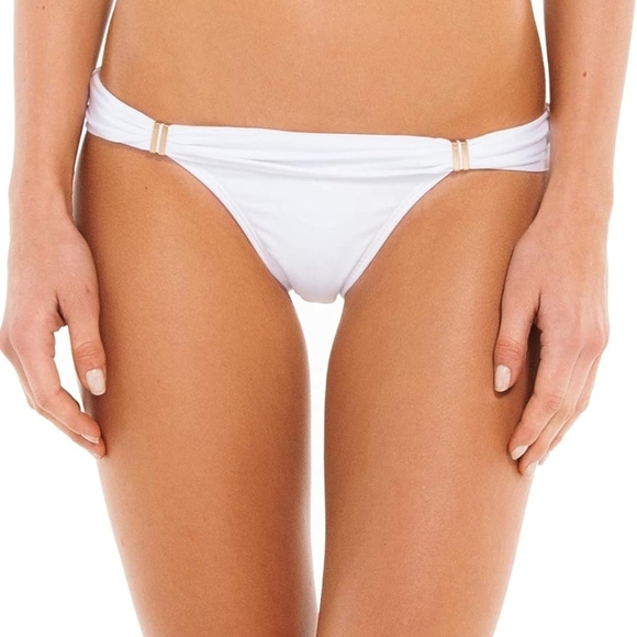 ViX by Paula Hermanny Brenda Top and Bia Bikini Bottom in White SIZE XL - Picture 4 of 12